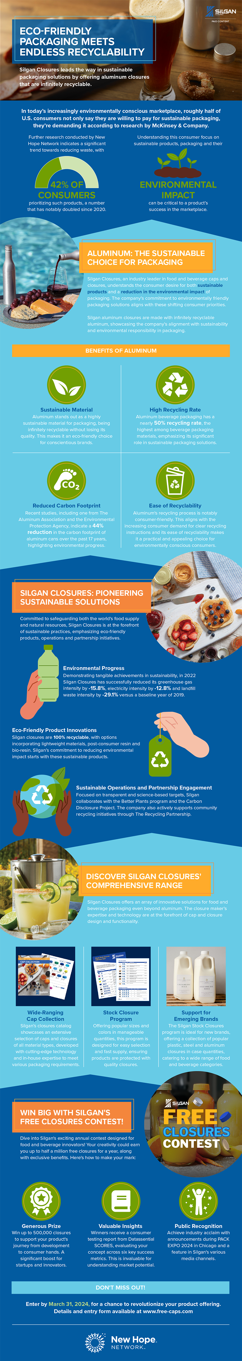 Silgan Eco-Friendly Packaging Inforgraphic
